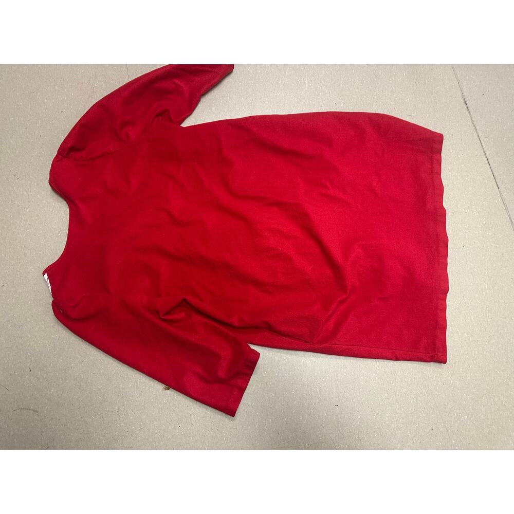 Red, Button Up, Plush Robe Simply Basic, Featurin… - image 4